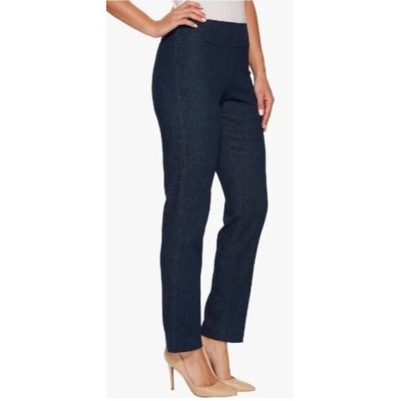 Krazy Larry Pull on Denim Pants Size 14 Style P607 Stretch Stretch Leg NWT Jean - Picture 12 of 13